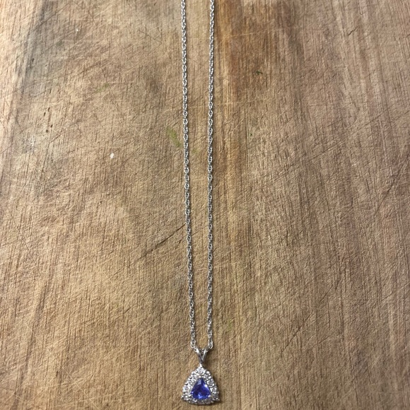 Tanzanite and 14k white gold necklace but Christian Bernard Paris - Picture 4 of 4